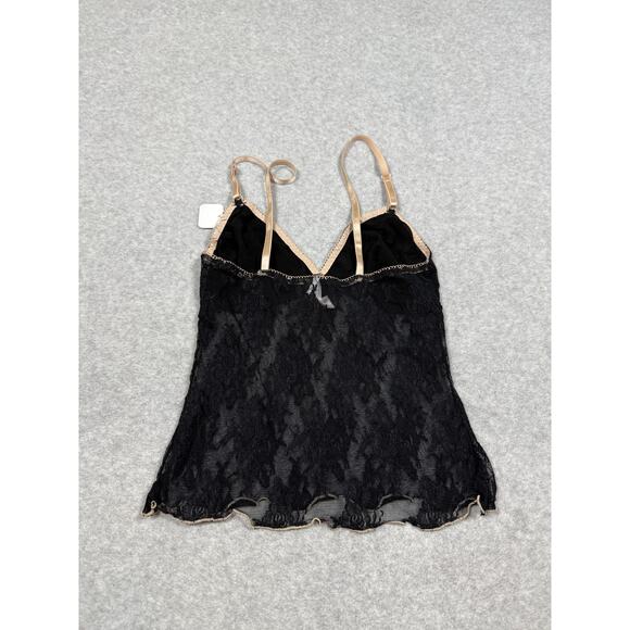 Jlo Womens Size M Black Sheer Lace Tank Top NWT - Picture 3 of 4